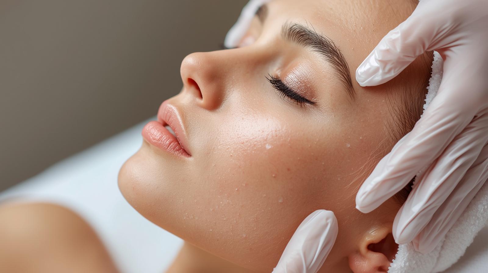 Ana Santaella realizando ritual facial en Marbella